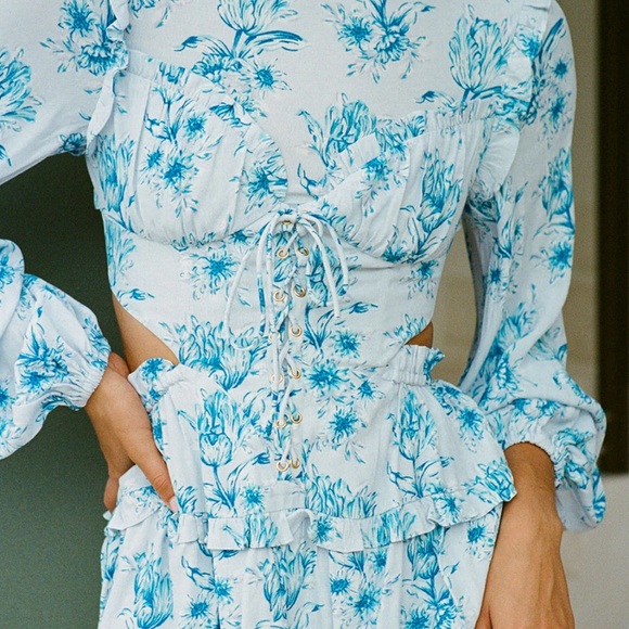 Sabo Skirt Backless Cleo Dress - Winter Tulip - Picture 4 of 9